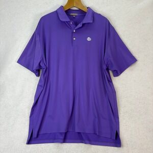 Peter Millar Purple Summer Comfort Stretch Polo Performance Shirt Mens XXL Golf
